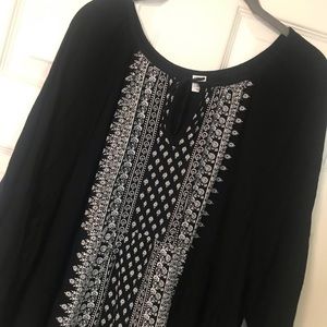 Old Navy 3/4 sleeve peasant top 2x